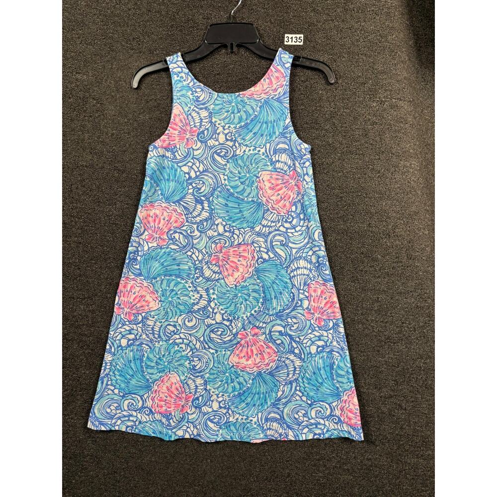 Lilly Pulitzer Kristen Seashell Print Swing Dress Womens Size XXS Multicolor